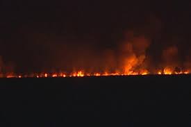 Incendio en la reserva de punta Lara