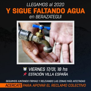 Campaña por el agua, 2020