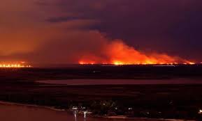Incendio en la islas del Paraná, agosto 2020